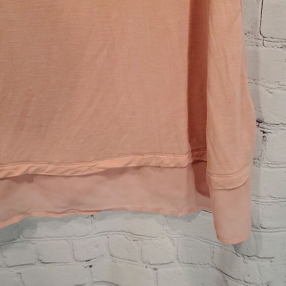 Suzanne Betro plus size pink cap sleeve v neck top - Picture 4 of 6